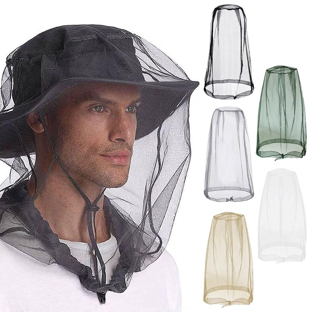 Garden Netting Cover - Chapéu de Jardinagem Respirável com Rede