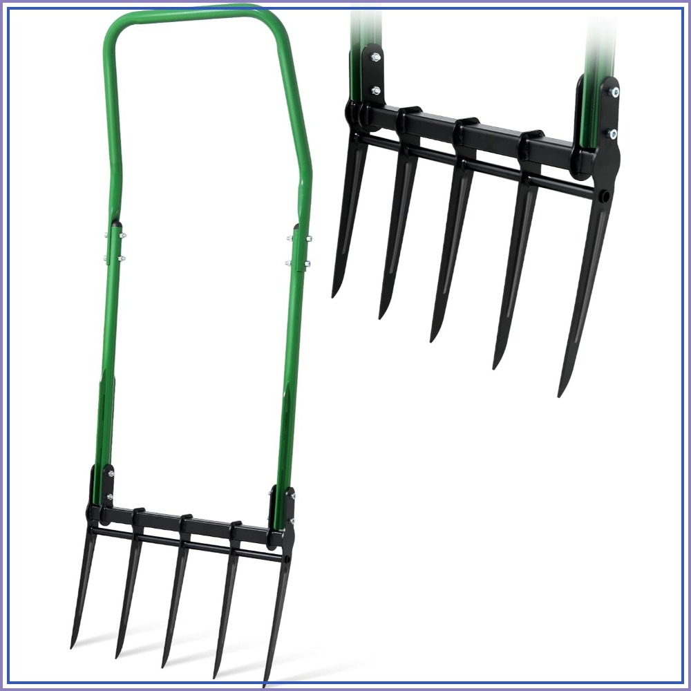 Garfo de Jardim Reforçado de 5 - Gardening Tools For Digging avaliação e preço