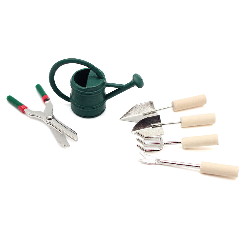 1/12 casa de bonecas simulação - Gardening Tools Set avaliação e preço